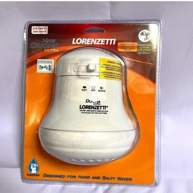 Lorenzetti Maxi Ducha Ultra Instant Shower Head-SALTY/BOREHOLE or Normal water heater Best prices in Kenya